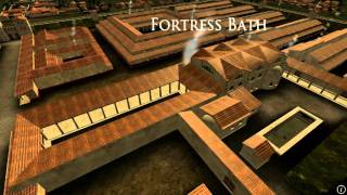 Animation of ancient Roman Fort in Caerleon Wales [upl. by Repohtsirhc]