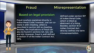 What is Difference Between Fraud amp Misrepresentation [upl. by Icat713]