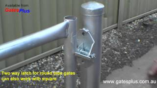 Gate Latch 2 way for round pipe and square [upl. by Jadwiga360]