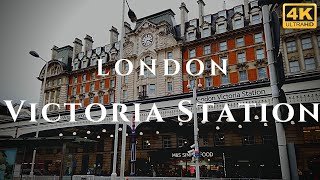 London Victoria Station Walk Through England 4K [upl. by Eelannej]