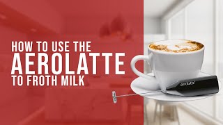 How To Use the AeroLatte To Froth Milk [upl. by Sualkin]