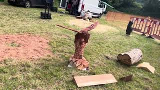 A fabulous range of wooden sculpture at Caerleon festival 2024 [upl. by Gibbie]