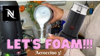 How To Foam Milk With Aeroccino 3 Make Coffee With Foam Tips amp Tricks  Easy Foamed Latte Recipe [upl. by Neirad]