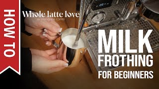 How To Milk Frothing for Beginners 5 Tips [upl. by Liborio713]