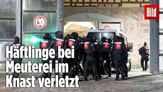 Gefängnismeuterei Polizei stürmt Knast in Thüringen  JVA Untermaßfeld [upl. by Joachima]